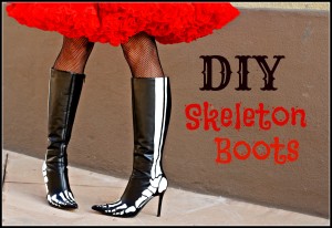 DIY Skeleton Boots and Giveaway!