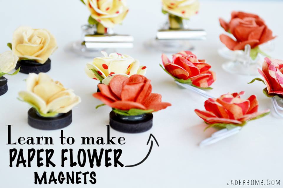 paper flower magnets