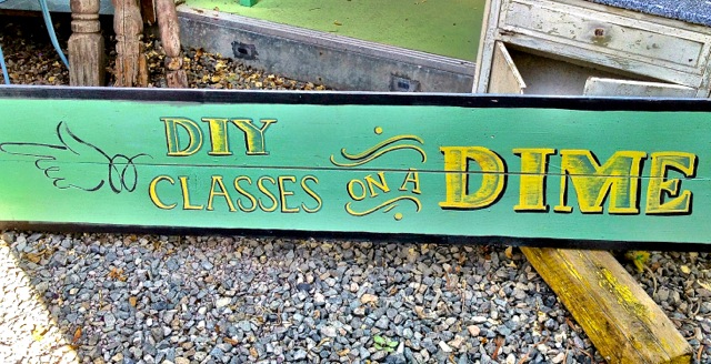 painted sign