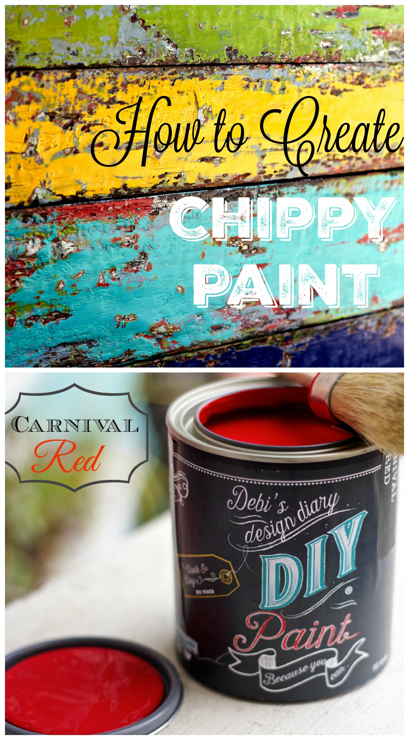 how to create chippy paint