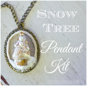 DIY  Snow Tree Pendant Kit