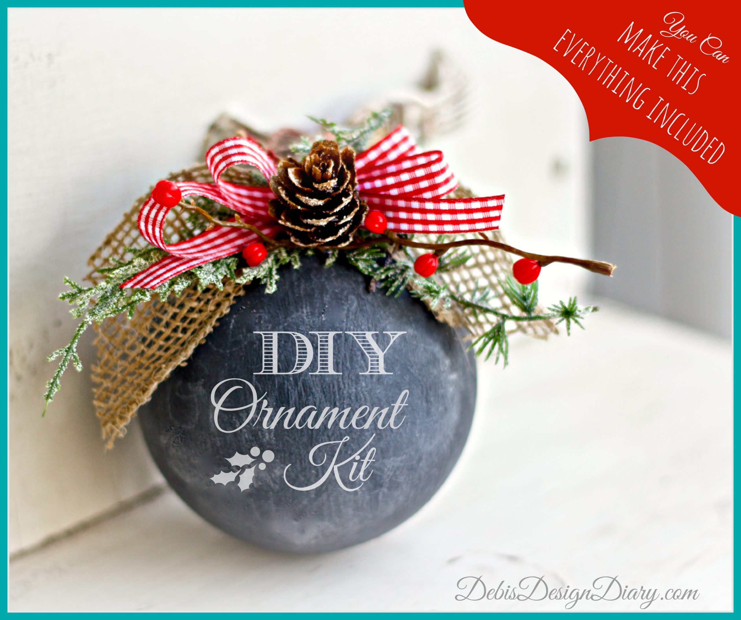 DIY Chalk Ornament Kit