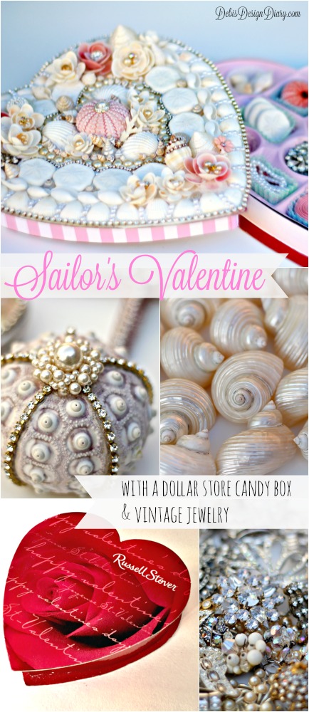 how to make a sailors valentine with a dollar store candy box