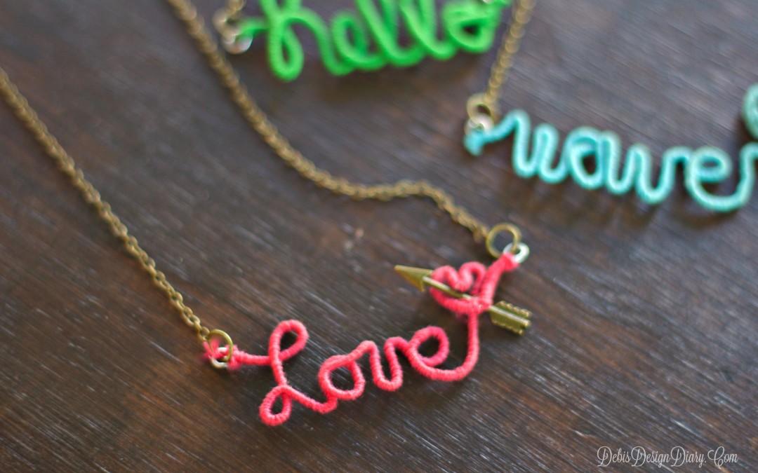 Personalized Wire Word Jewelry Anthropologie knock off