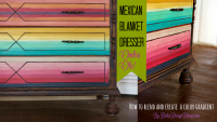 Mexican blanket dresser